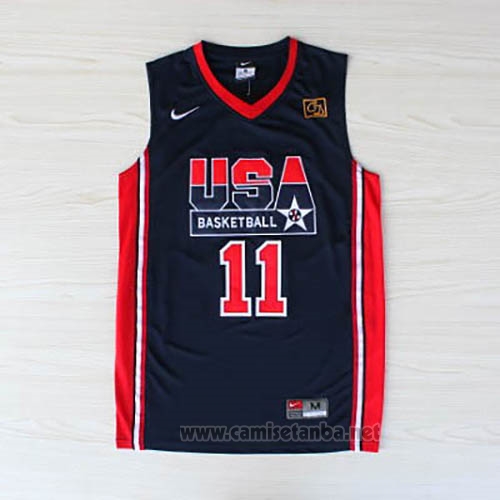 Camiseta USA 1992 Karl Malone #11 Negro